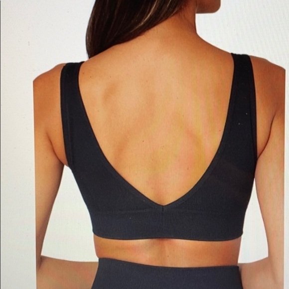 SALE WEWOREWHAT Deep V-Neck Bralette Sz S NWT - Picture 2 of 5